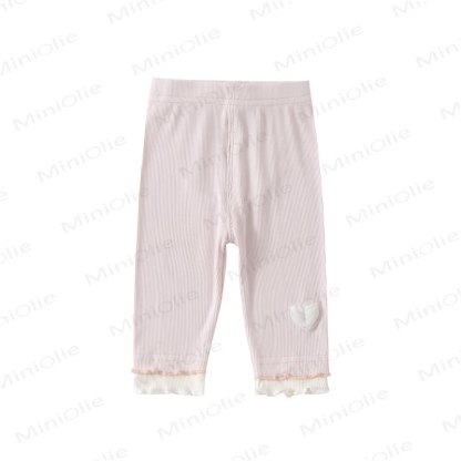 ベビー・幼児用女の子向け無地ニットレギンス - image 5