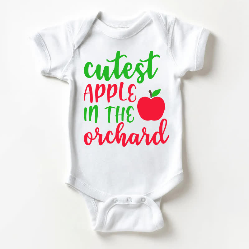 CUTEST APPLE IN THE ORCHARDホワイトボディスーツ - 白 - 18～24ヶ月 - image 1