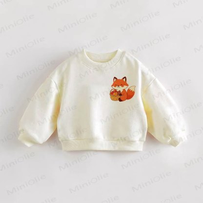 ベビー・幼児用キツネ柄クリームスウェットシャツ - クリーム - 3～5歳 - image 1