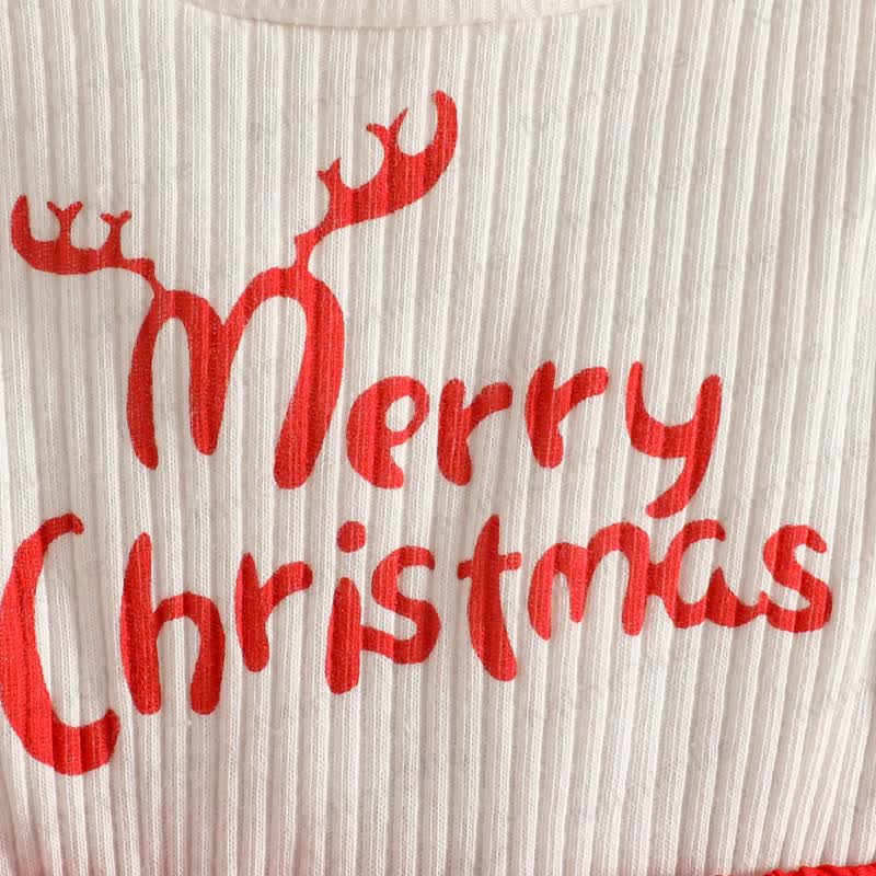 MERRY CHRISTMASベビースカート付きボディスーツ ヘッドバンドとソックス - image 12