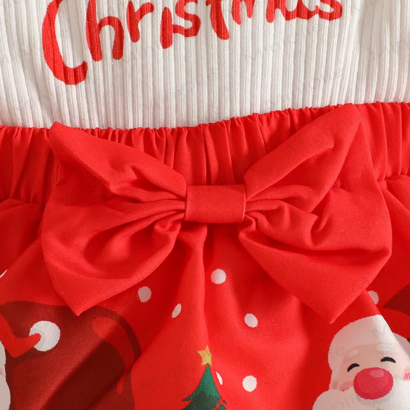 MERRY CHRISTMASベビースカート付きボディスーツ ヘッドバンドとソックス - image 14