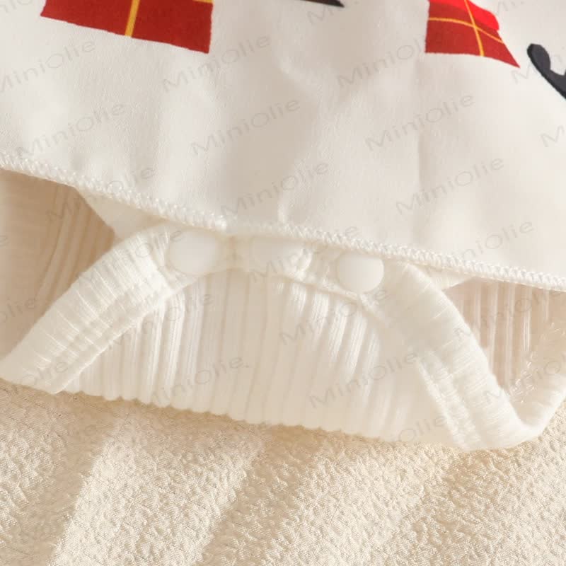 MERRY CHRISTMASベビースカート付きボディスーツ ヘッドバンドとソックス - image 15