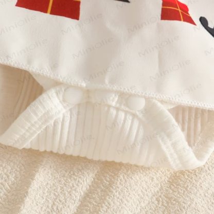 MERRY CHRISTMASベビースカート付きボディスーツ ヘッドバンドとソックス - image 15