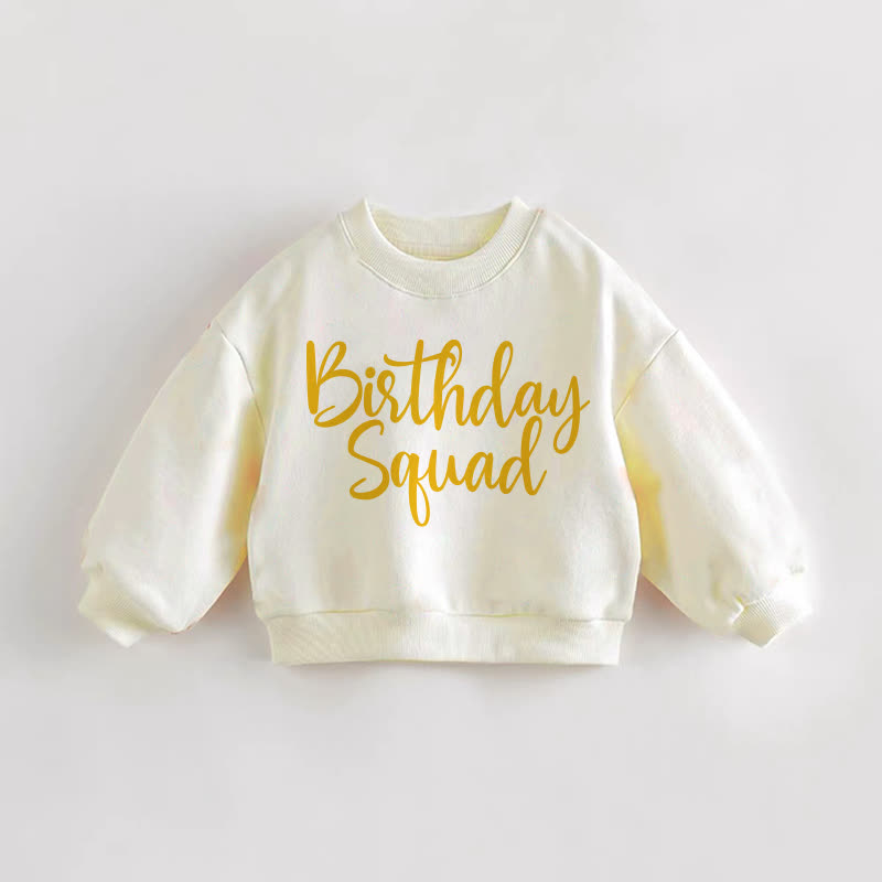 バースデースクワッド ベビー幼児用クリームスウェットシャツ - クリーム - 3～5歳 - image 1