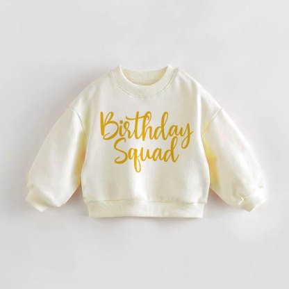 バースデースクワッド ベビー幼児用クリームスウェットシャツ - クリーム - 3～5歳 - image 1