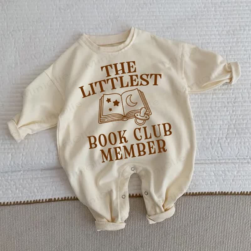 THE LITTLEST BOOK CLUB MEMBERベビー幼児用ベージュロンパース - ベージュ - 2～3歳 - image 1