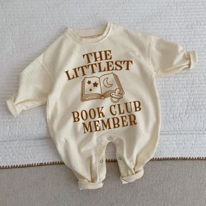 THE LITTLEST BOOK CLUB MEMBERベビー幼児用ベージュロンパース - ベージュ - 2～3歳 - image 1