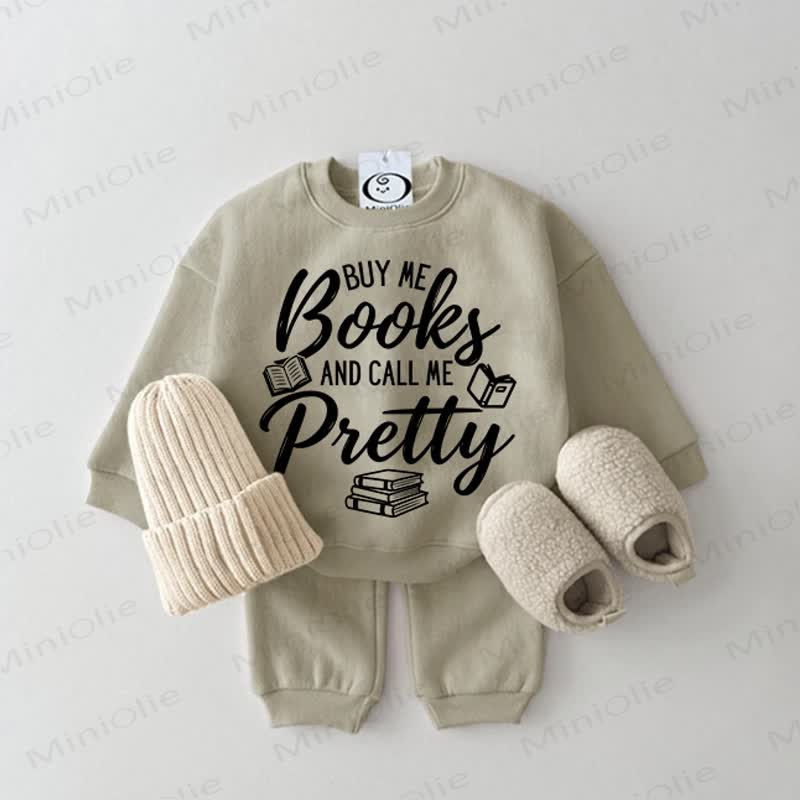 BUY ME BOOKS AND CALL ME PRETTYでね ベビーグレーグリーン 2点セット - グレーグリーン - 2～3歳 - image 1