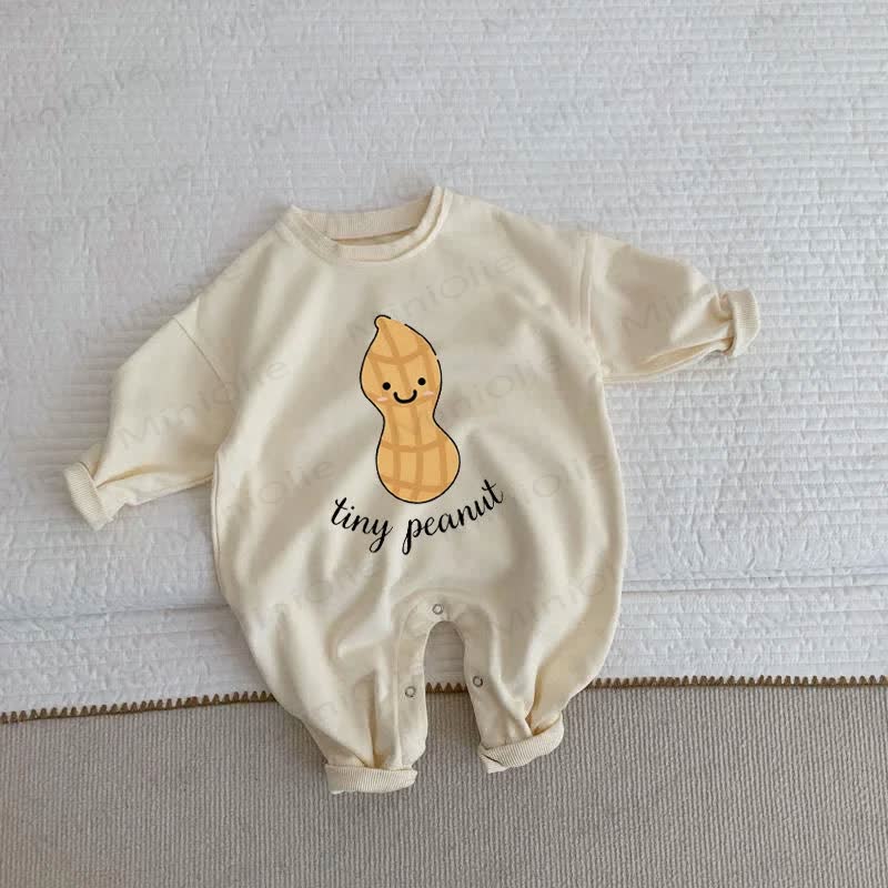 TINY PEANUT幼児用ベージュロンパース - ベージュ - 2～3歳 - image 1