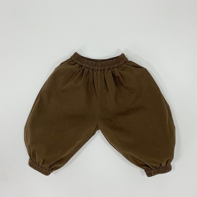 幼児用ゆったりフィット万能パンツ - コーヒー - 6～7歳 - image 2