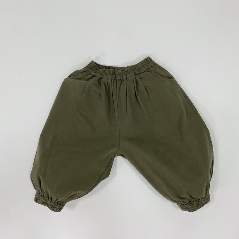 幼児用ゆったりフィット万能パンツ - アーミーグリーン - 6～7歳 - image 4