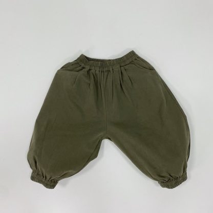 幼児用ゆったりフィット万能パンツ - アーミーグリーン - 6～7歳 - image 4