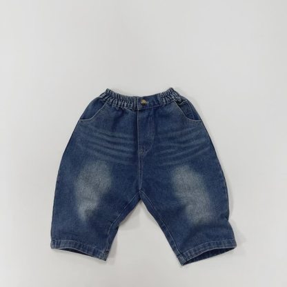 幼児用ゆったりフィット万能パンツ - ブルーデニム - 6～7歳 - image 17