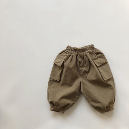幼児用ゆったりフィット万能パンツ - グレーグリーン - 6～7歳 - image 20