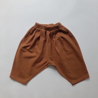 幼児用ゆったりフィット万能パンツ - 茶色オレンジ - 6～7歳 - image 25