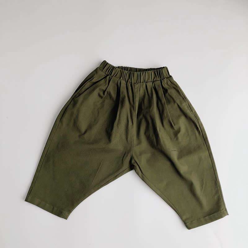 幼児用ゆったりフィット万能パンツ - アーミーグリーン ルーズフィット - 6～7歳 - image 30