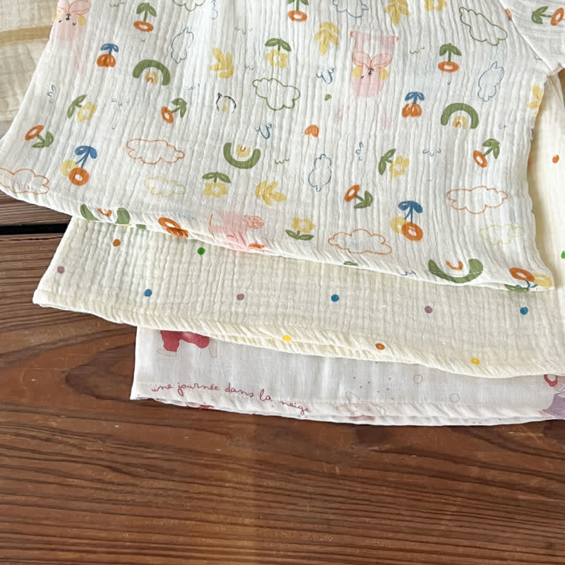 幼児用ベージュプリント長袖トップス＆パンツ2点セット - image 11