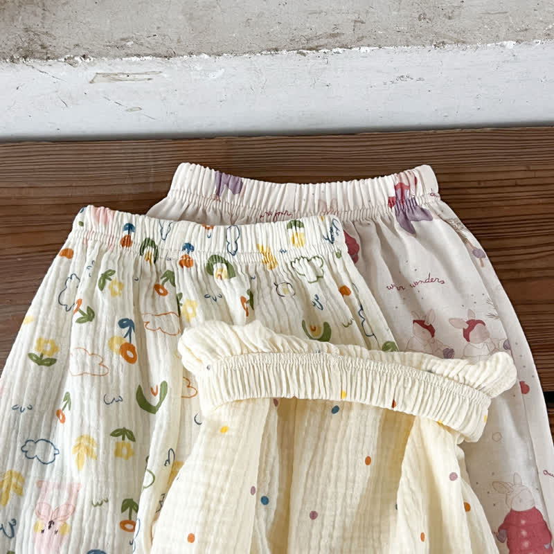 幼児用ベージュプリント長袖トップス＆パンツ2点セット - image 13