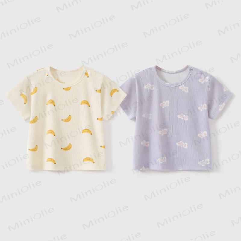 ベビー・幼児用リブ編みTシャツ - image 1