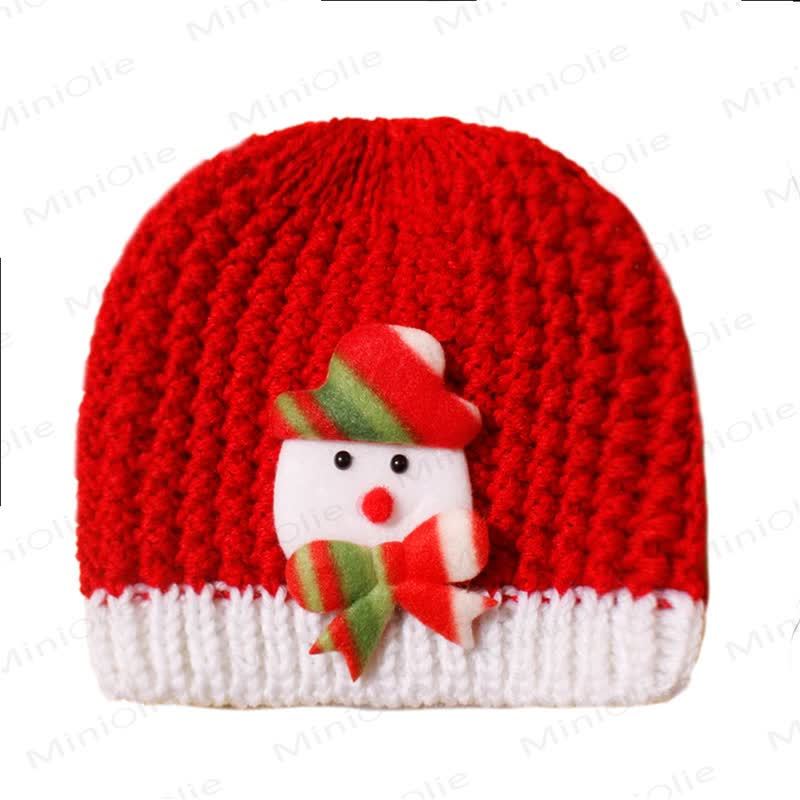 ベビー用クリスマスニットビーニー - 雪だるま - 0～3歳 - image 7