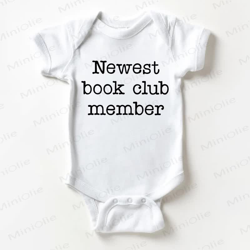 NEWEST BOOK CLUB MEMBER　ベビーホワイトボディスーツ - 白 - 18～24ヶ月 - image 1