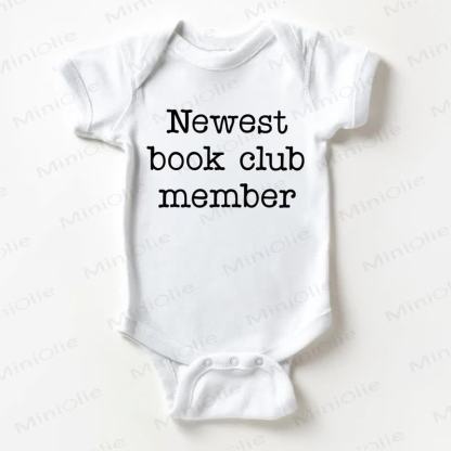NEWEST BOOK CLUB MEMBER　ベビーホワイトボディスーツ - 白 - 18～24ヶ月 - image 1