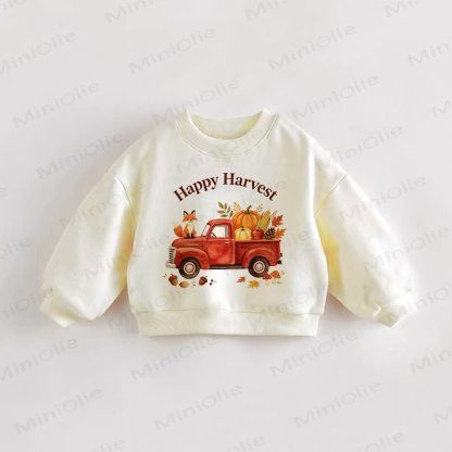 HAPPY HARVESTベビー幼児用フォックスクリームスウェットシャツ - クリーム - 3～5歳 - image 1