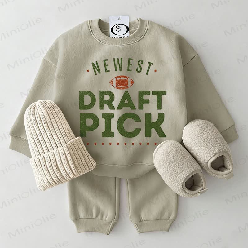 NEWEST DRAFT PICK用スウェットシャツ 2点セット グレーグリーン - グレーグリーン - 2～3歳 - image 1