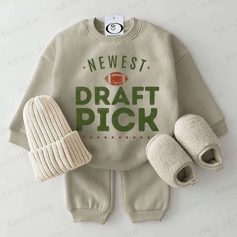 NEWEST DRAFT PICK用スウェットシャツ 2点セット グレーグリーン - グレーグリーン - 2～3歳 - image 1
