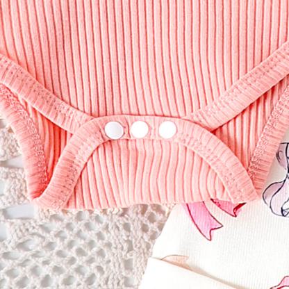 ベビー・幼児用 花柄プリント ロンパース＆オーバーオール 2点セット - image 14