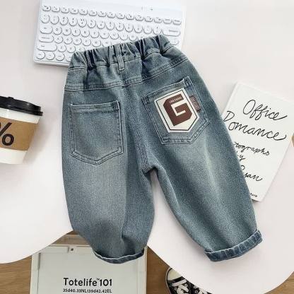 幼児男の子用 ブルー ヴィンテージ リラックスフィット デニムパンツ - image 4
