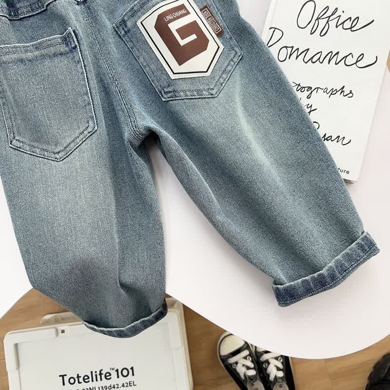 幼児男の子用 ブルー ヴィンテージ リラックスフィット デニムパンツ - image 5