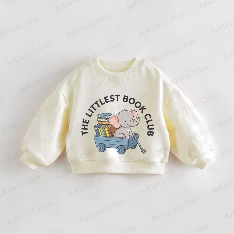 THE LITTLEST BOOK CLUB・幼児用クリームスウェットシャツ - クリーム - 3～5歳 - image 1