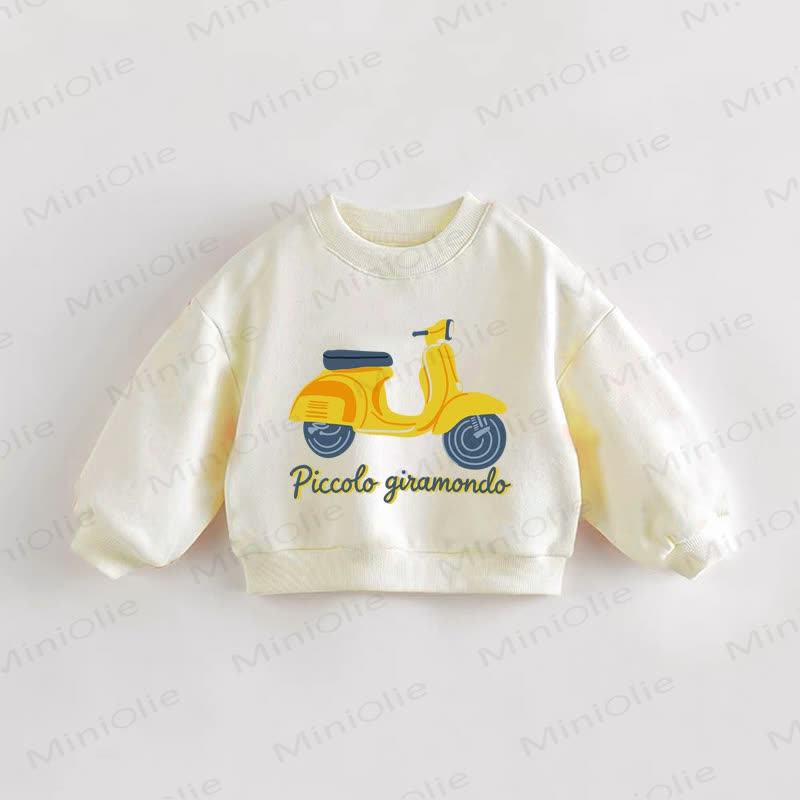 PICCOLO GIRAMONDOベビー 幼児 クリーム スウェットシャツ - クリーム - 3～5歳 - image 1