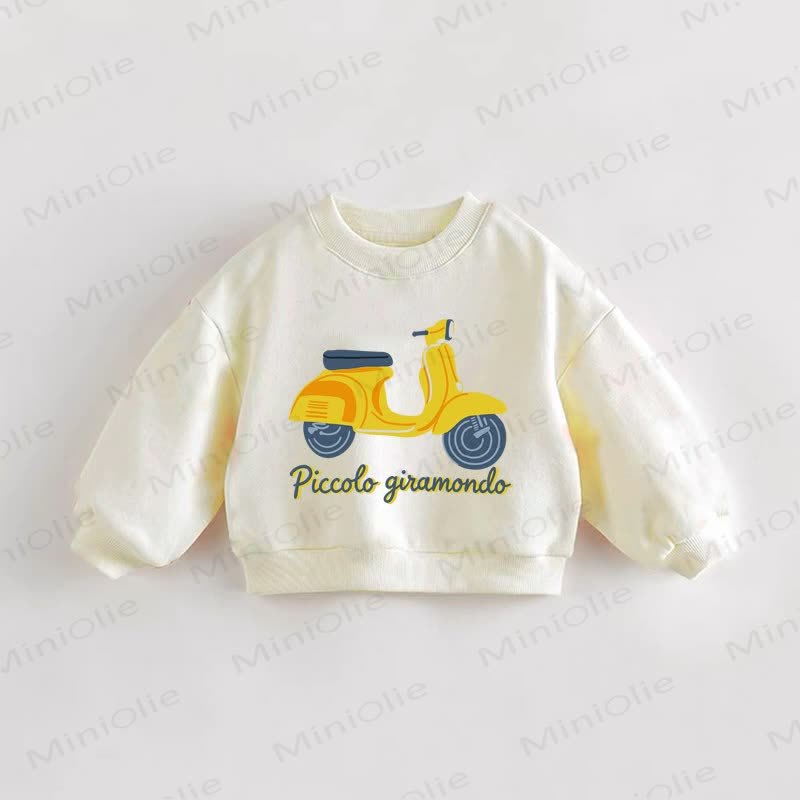PICCOLO GIRAMONDOベビー 幼児 クリーム スウェットシャツ - クリーム - 3～5歳 - image 1