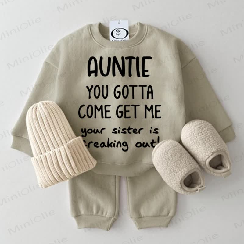 AUNTIE YOU GOTTA COME GET ME YOUR - グレーグリーン - 2～3歳 - image 1