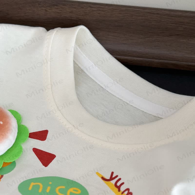 YUMMY幼児向け食べ物プリントTシャツ - image 8