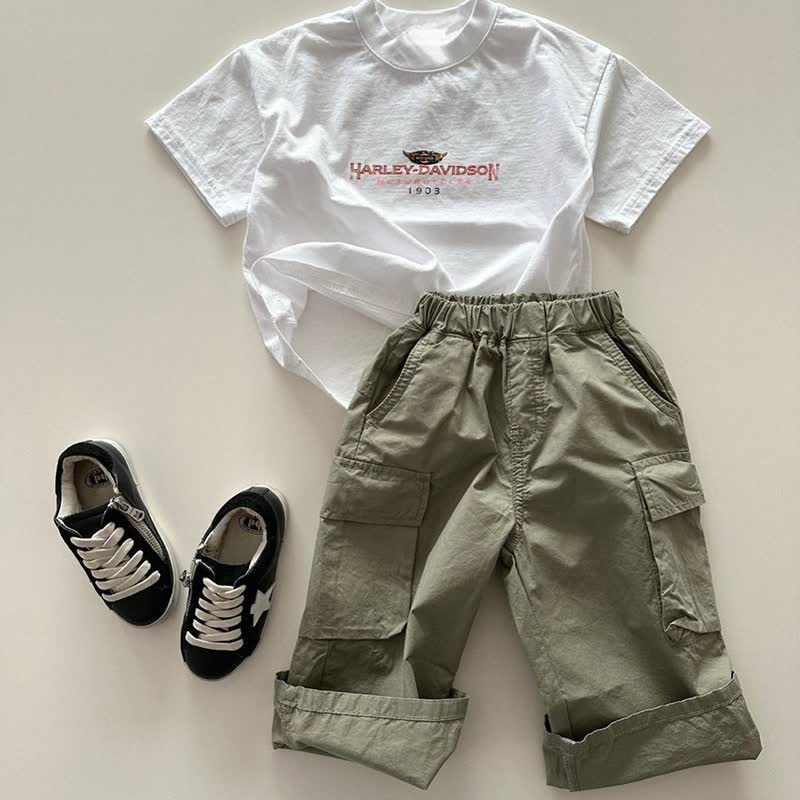 幼児男の子用リラックスフィットカーゴパンツ - image 5