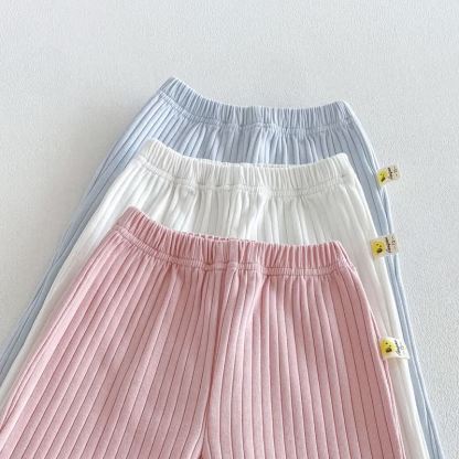 ベビー用無地長袖ペプラムトップス＆パンツ2点セット - image 10