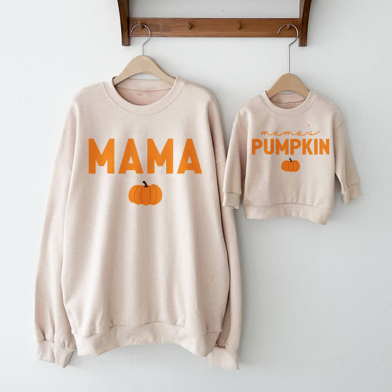 MAMA/MAMA'S PUMPKINファミリー ベージュスウェットシャツ - image 1