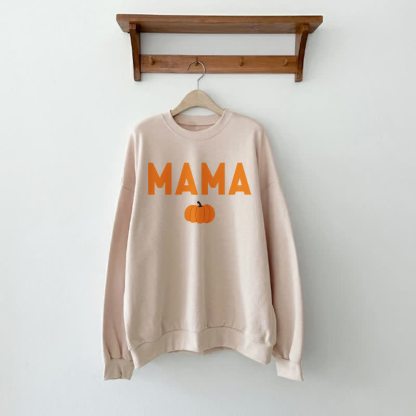 MAMA/MAMA'S PUMPKINファミリー ベージュスウェットシャツ - ベージュ - 大人用スウェットシャツ：XL - image 2
