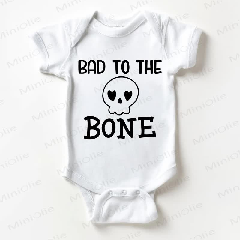 BAD TO THE BONEベビーホワイトボディスーツ - 白 - 18～24ヶ月 - image 1