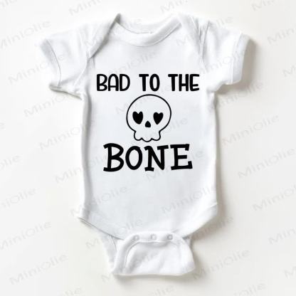 BAD TO THE BONEベビーホワイトボディスーツ - 白 - 18～24ヶ月 - image 1