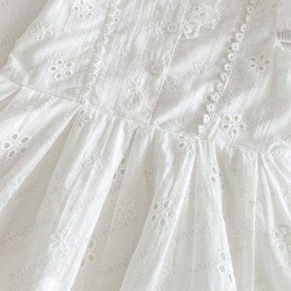 ベビーガール ヴィンテージ ホロー パフスリーブDress - image 8