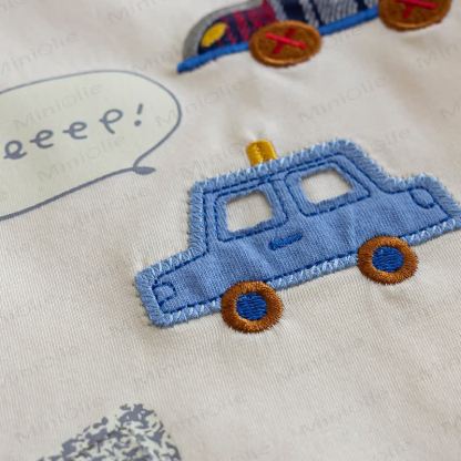 BEEEEP！幼児用漫画車プリントTシャツ - image 9
