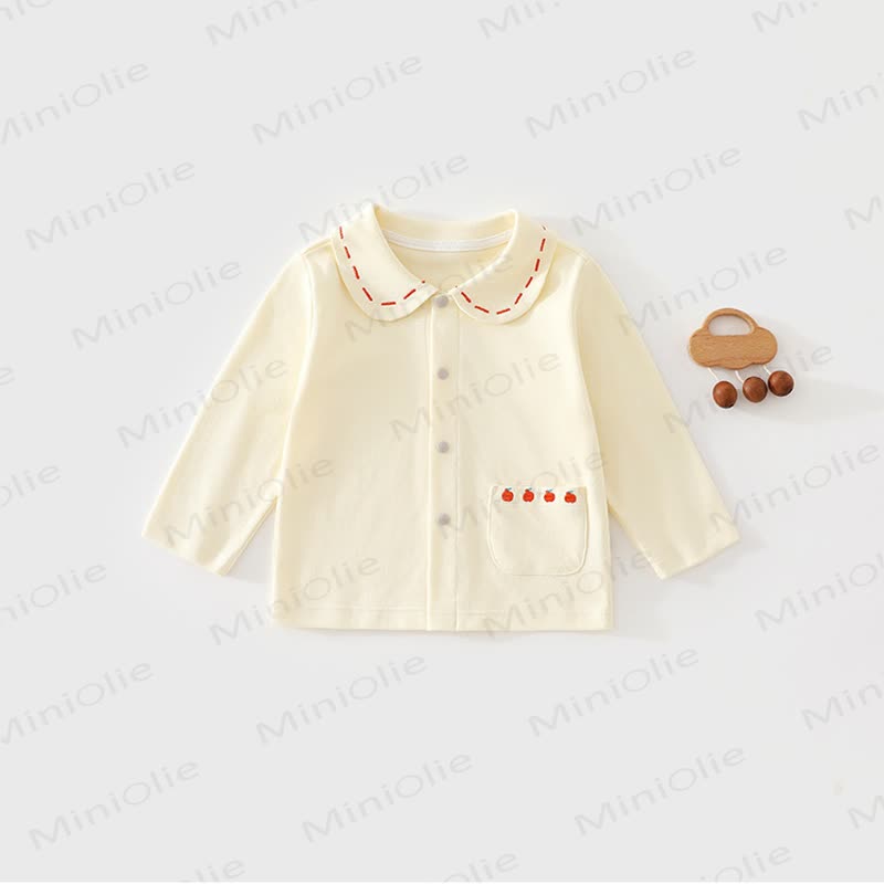 ベビー用ピーターパンカラー長袖Tシャツ - 黄色 - 2～3歳 - image 5