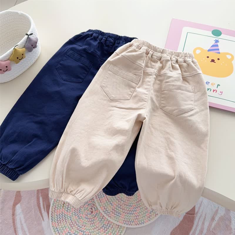 幼児用クマとトラックのパッチ付きカジュアルパンツ - image 4