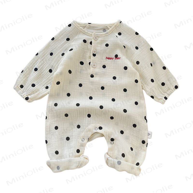HAPPY BABYポルカドットロンパース - image 8