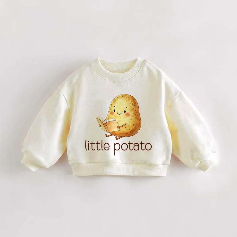 LITTLE POTATO幼児用クリームスウェットシャツ - クリーム - 3～5歳 - image 1