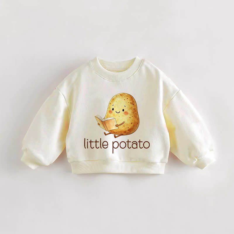 LITTLE POTATO幼児用クリームスウェットシャツ - クリーム - 3～5歳 - image 1